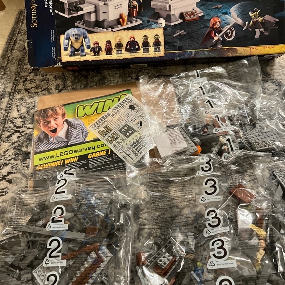 Lego the Lord of the rings the mines of moria 9473 new open box bags sealed - Picture 2 of 4